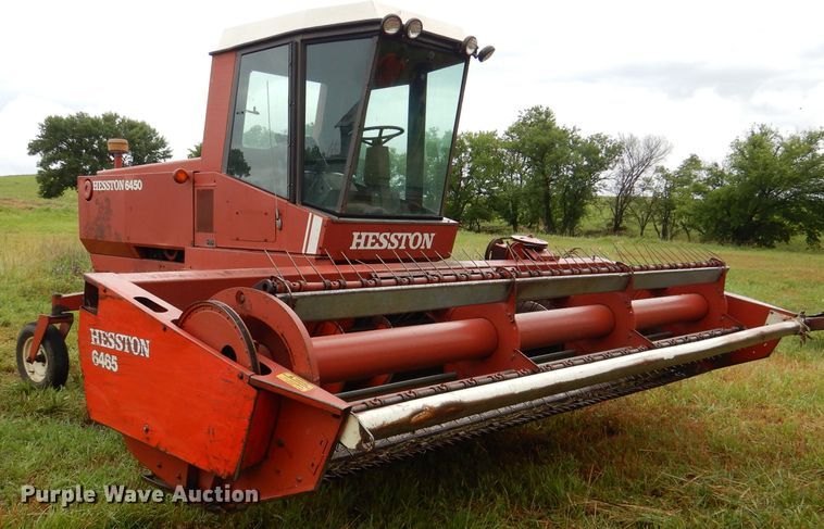 image for item DL3233 1983 Hesston 6450  windrower