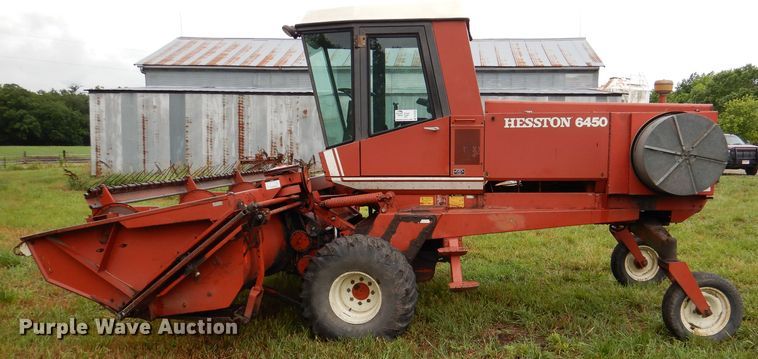 image for item DL3233 1983 Hesston 6450  windrower