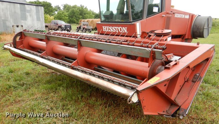 image for item DL3233 1983 Hesston 6450  windrower