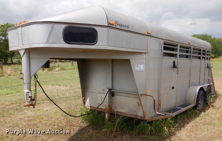 image for item DL3327 2004 Chaparral  livestock trailer