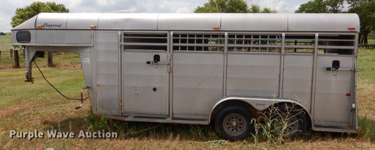 image for item DL3327 2004 Chaparral  livestock trailer