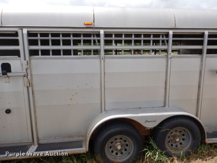 image for item DL3327 2004 Chaparral  livestock trailer