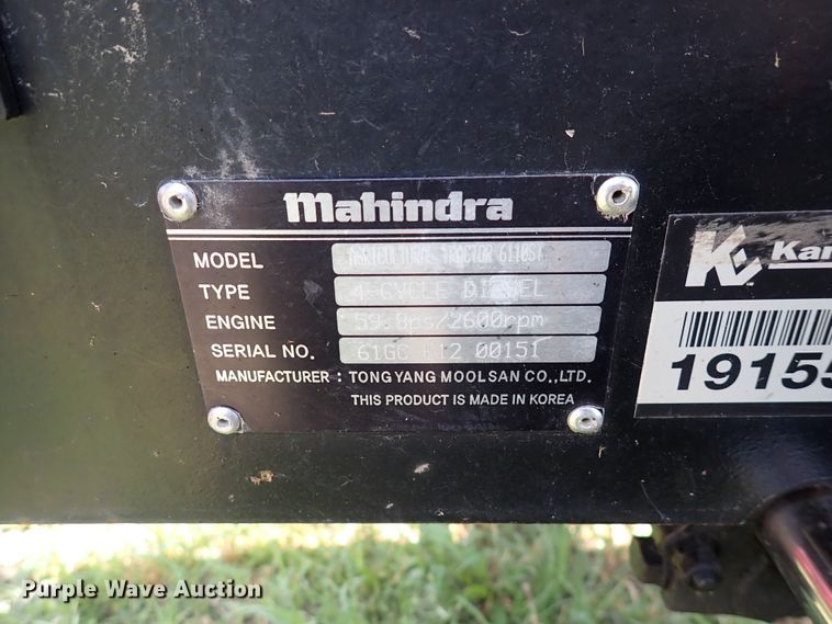 image for item DN1754 2012 Mahindra 6110ST  MFWD tractor