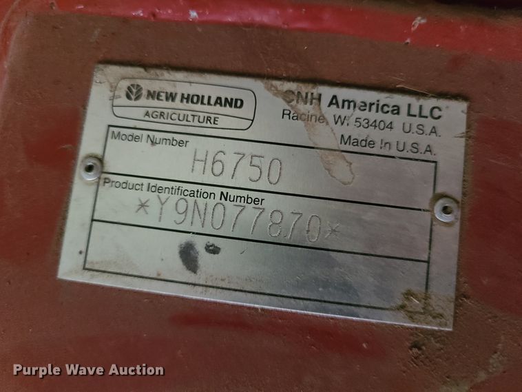 image for item IC9776 New Holland H6750  disc mower