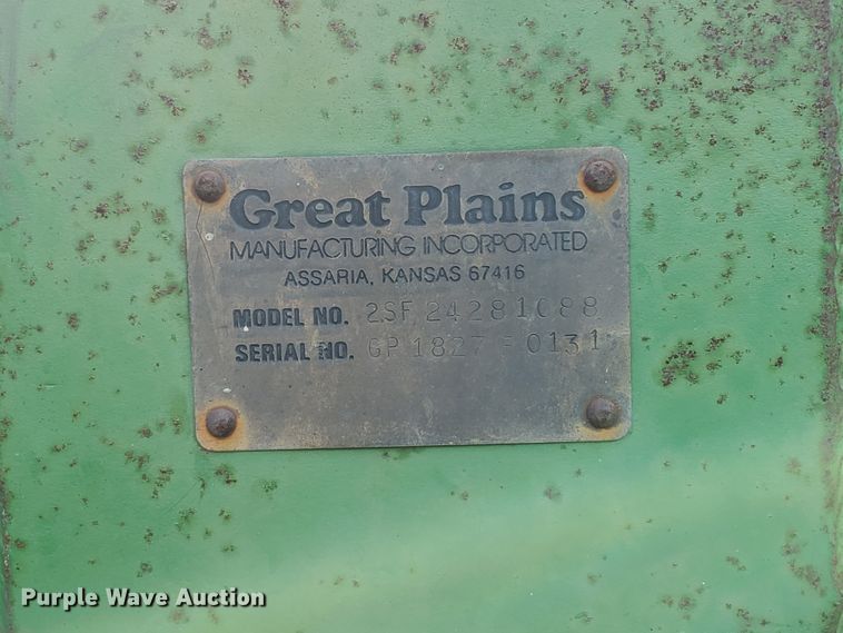 image for item JM9754 1988 Great Plains Solid Stand 24  grain drill