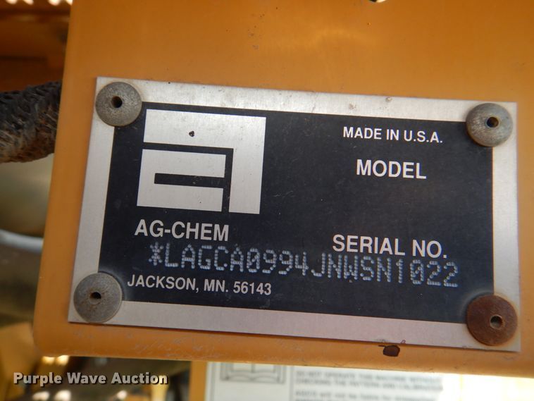 image for item JY9754 2011 Ag-Chem RoGator 994  sprayer