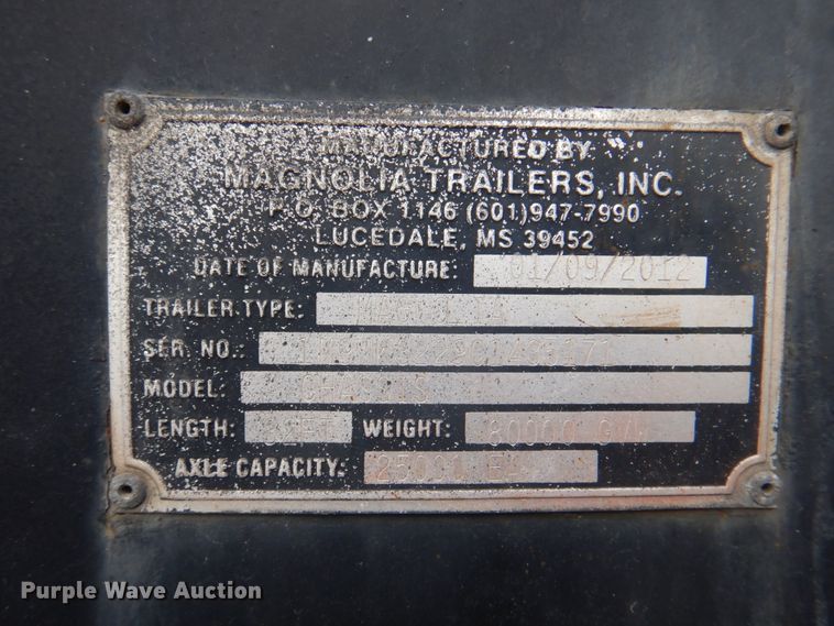 image for item JY9779 2012 Magnolia  trailer with Adams fertilizer tender