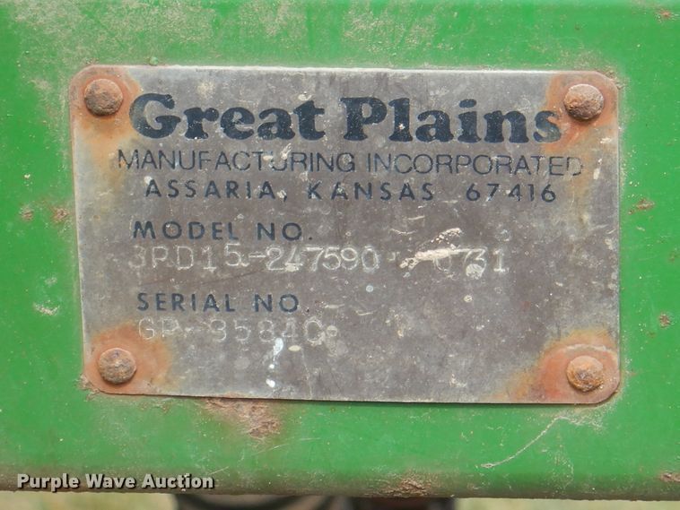 image for item JY9791 Great Plains CHP-1593-33  no-till grain drill
