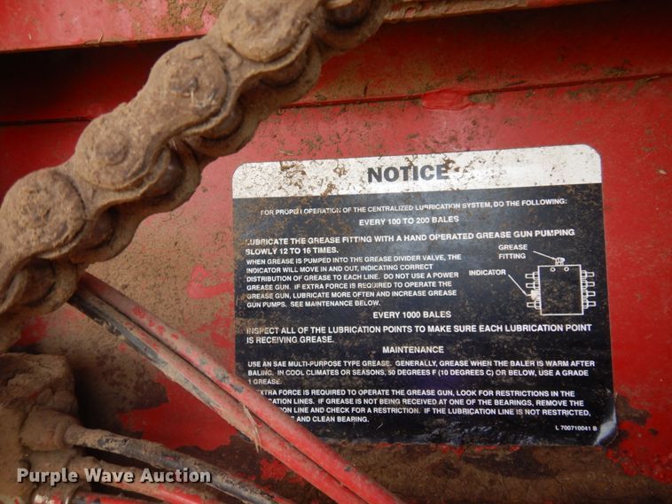 image for item JZ9972 1997 Case 8575  large square baler