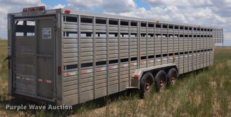 image for item JZ9973 2002 Duralite  livestock trailer