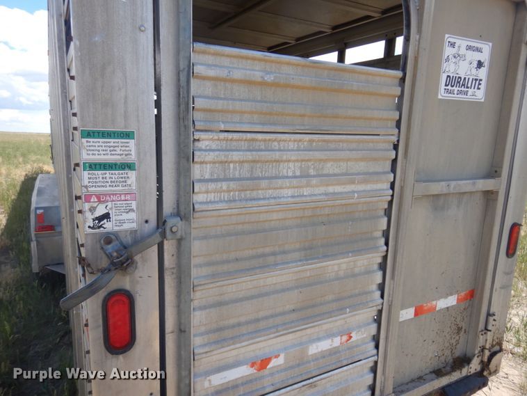 image for item JZ9973 2002 Duralite  livestock trailer