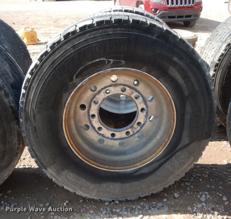 image for item DC2030 (7) 455/55R22.5 tires and wheels