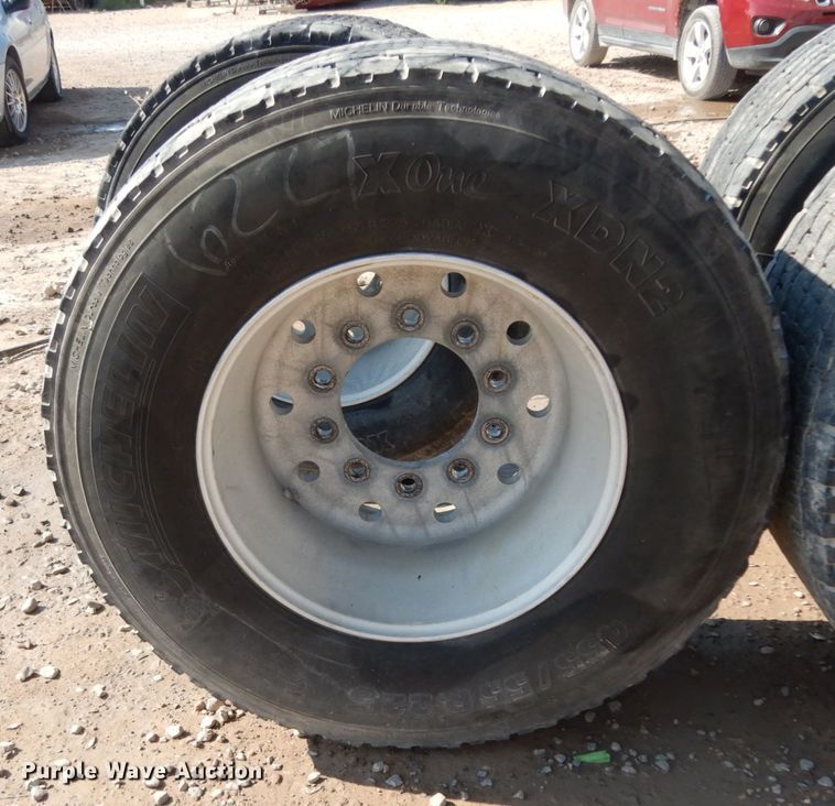 image for item DC2030 (7) 455/55R22.5 tires and wheels