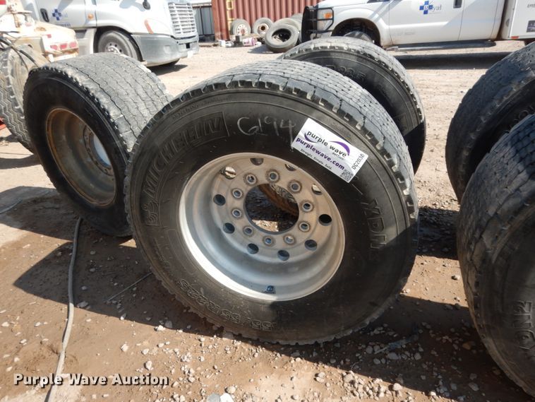 image for item DC2030 (7) 455/55R22.5 tires and wheels