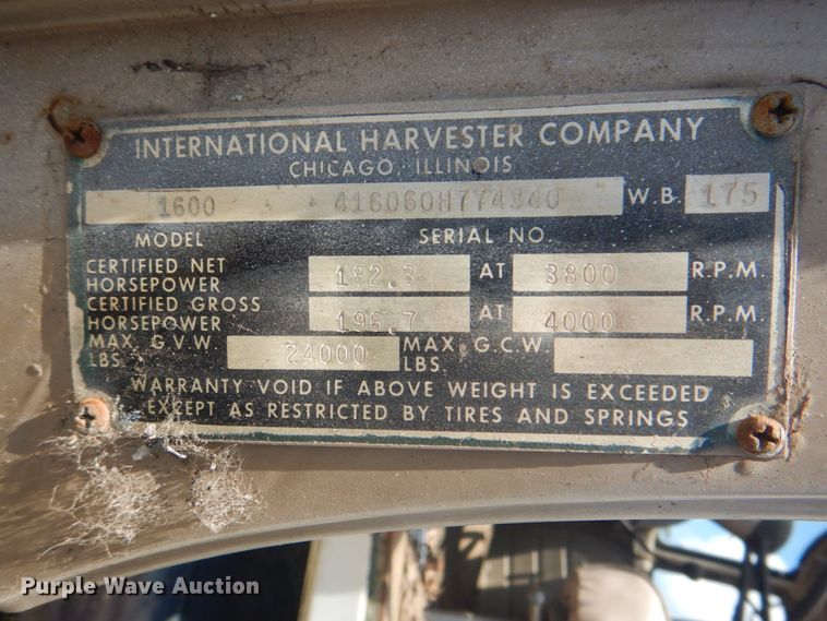 image for item DM3847 1968 International 1600  fuel truck