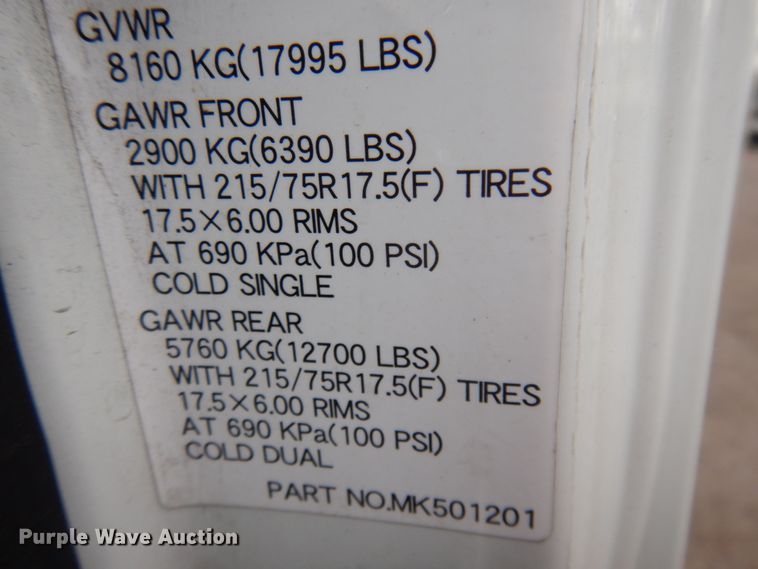 image for item DM5252 2012 Mitsubishi Fuso FE  box truck