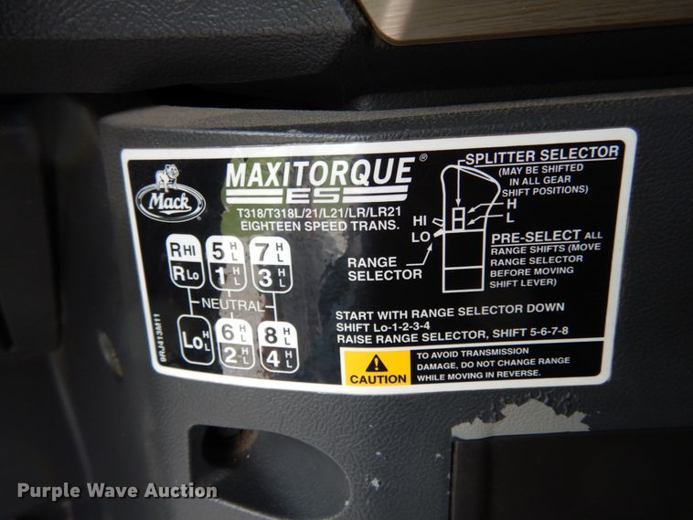 image for item II9564 2009 Mack CHU613  semi truck