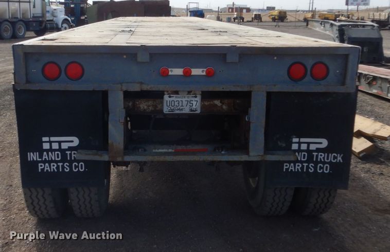 image for item IK9799 1977 Fruehauf FBEP42 flatbed trailer