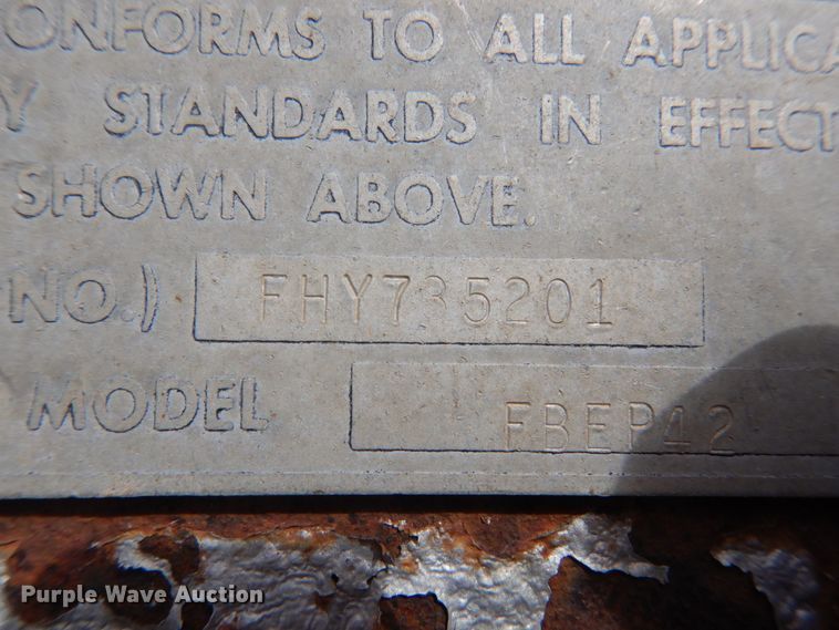 image for item IK9799 1977 Fruehauf FBEP42 flatbed trailer