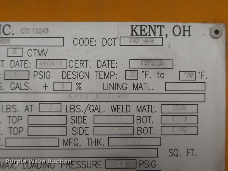 image for item IO9216 2014 Mac LTT  tank trailer