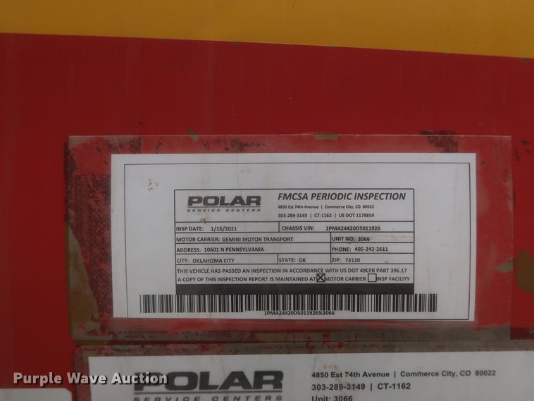 image for item IO9217 2013 Mac LTT  tank trailer