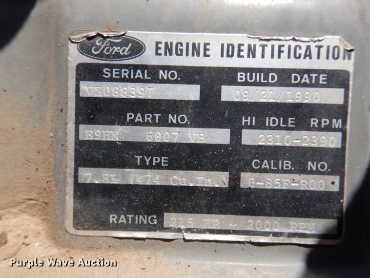 image for item IQ9702 1992 Ford LS8000  fuel truck