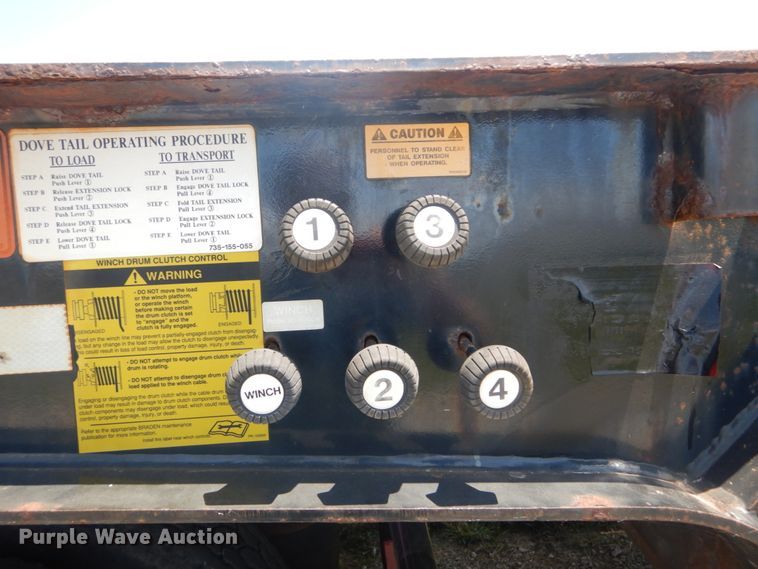 image for item IT9172 2008 Trail King TK110HT-443  drop deck equipment trailer