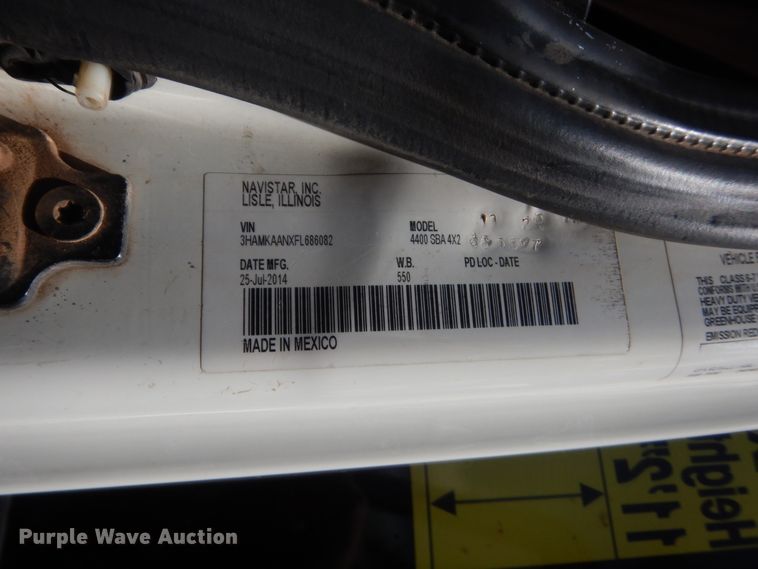 image for item IT9545 2015 International 4400  flatbed truck