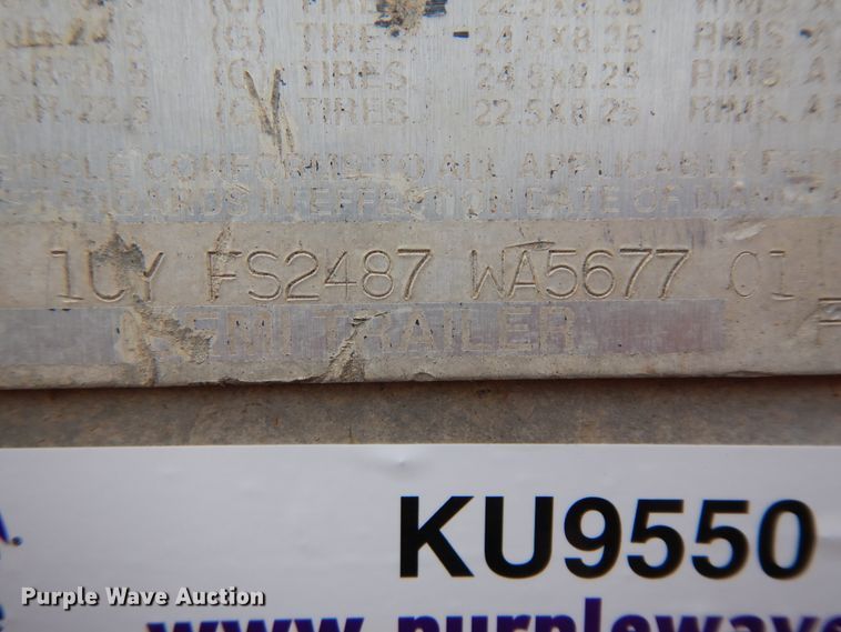 image for item KU9550 1998 Utility  flatbed trailer