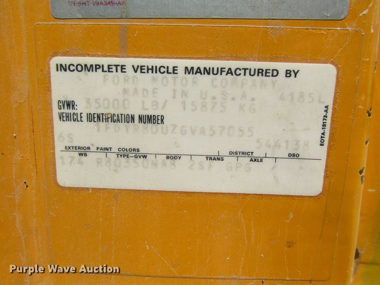 image for item EV9254 1986 Ford LN8000  utility / service truck