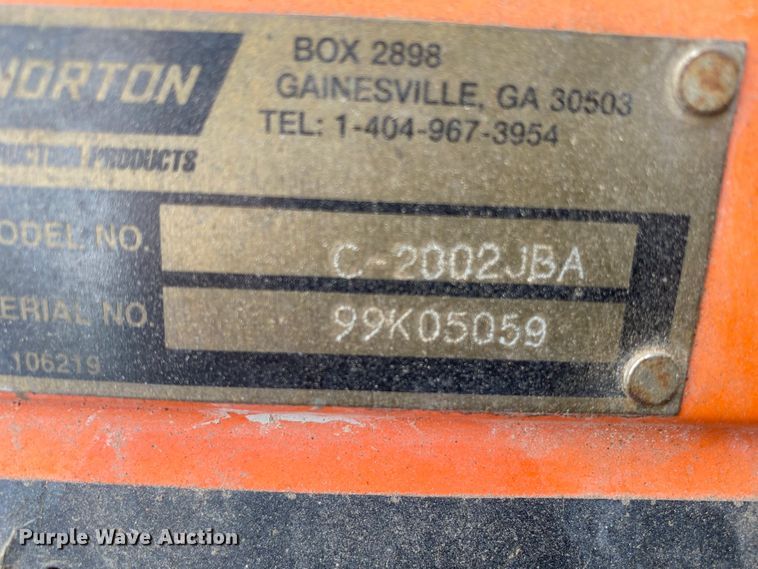 image for item EX9577 Norton C-2002JBA  concrete saw