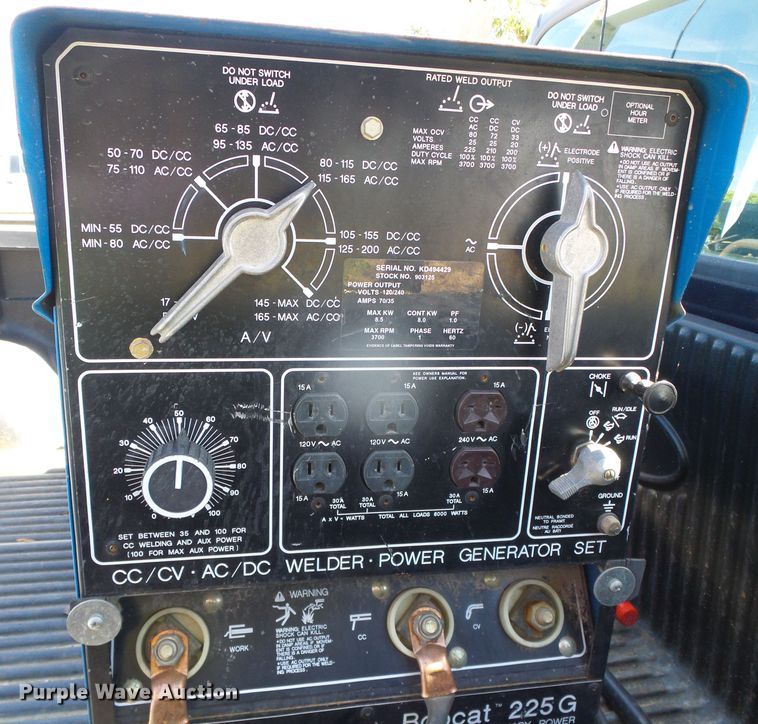 image for item GR9456 Miller Bobcat 225G  welder/generator