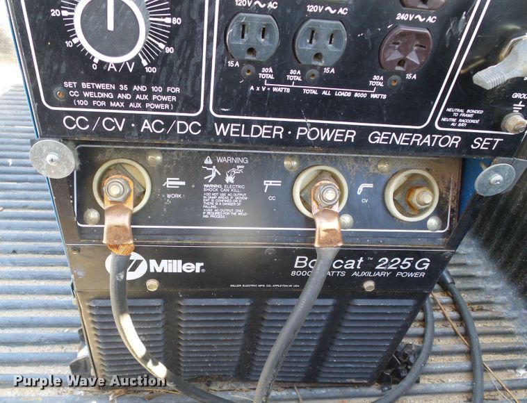 image for item GR9456 Miller Bobcat 225G  welder/generator