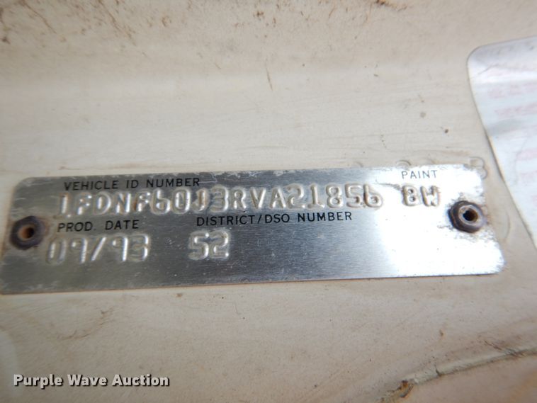 image for item HC9280 1994 Ford F600  dump flatbed truck