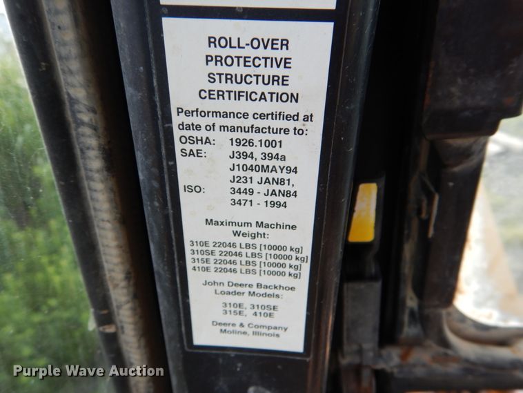 image for item IA9955 2000 John Deere 310SE  backhoe