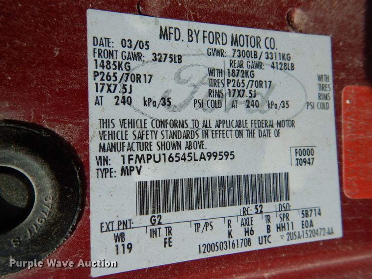 image for item IA9970 2005 Ford Expedition  SUV