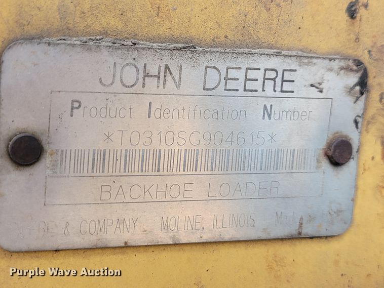 image for item IF9955 2002 John Deere 310SG  backhoe