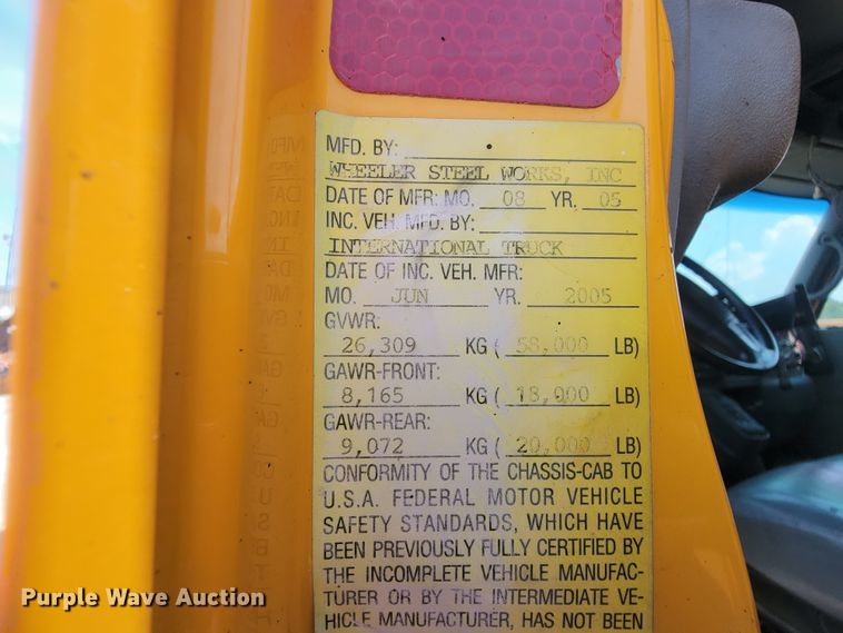 image for item IF9958 2006 International 7400  dump truck