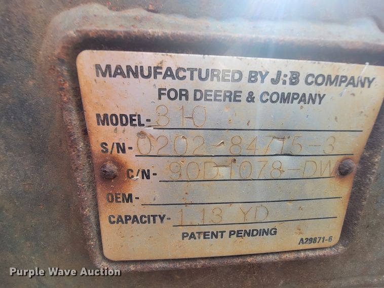 image for item IF9961 John Deere 310SG  backhoe