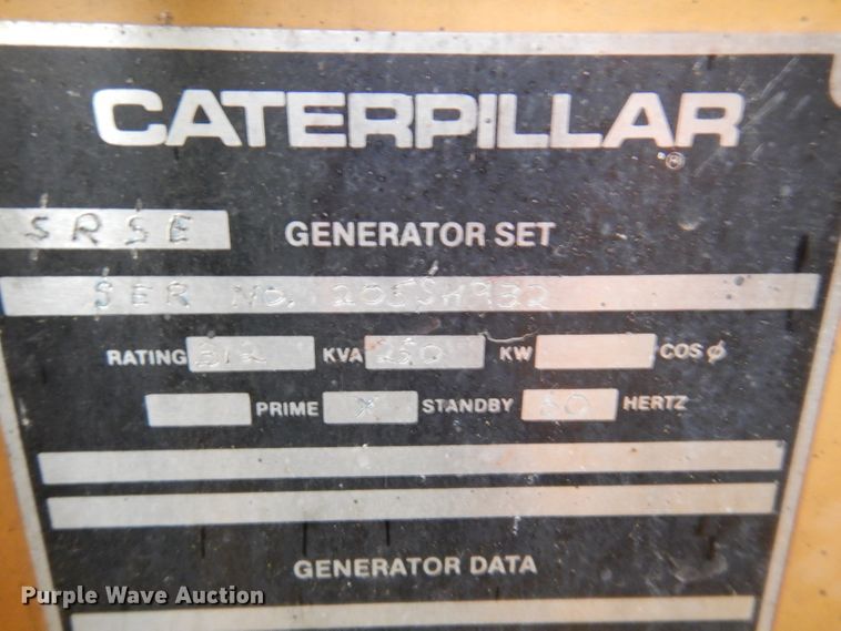image for item IQ9730 Caterpillar D343  generator