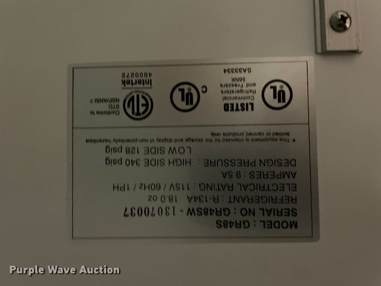 image for item IR9544 UL GR48S  refrigerator