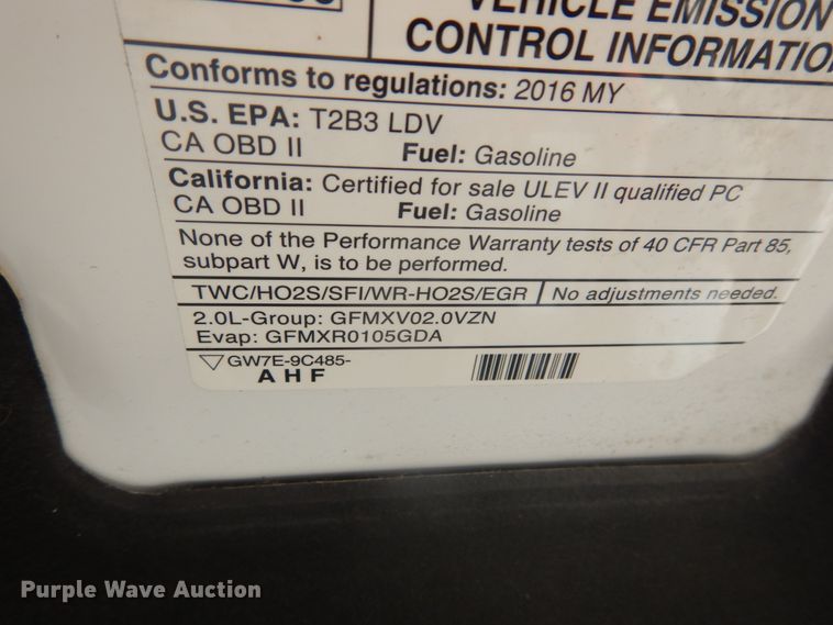 image for item JI9644 2016 Ford Fusion