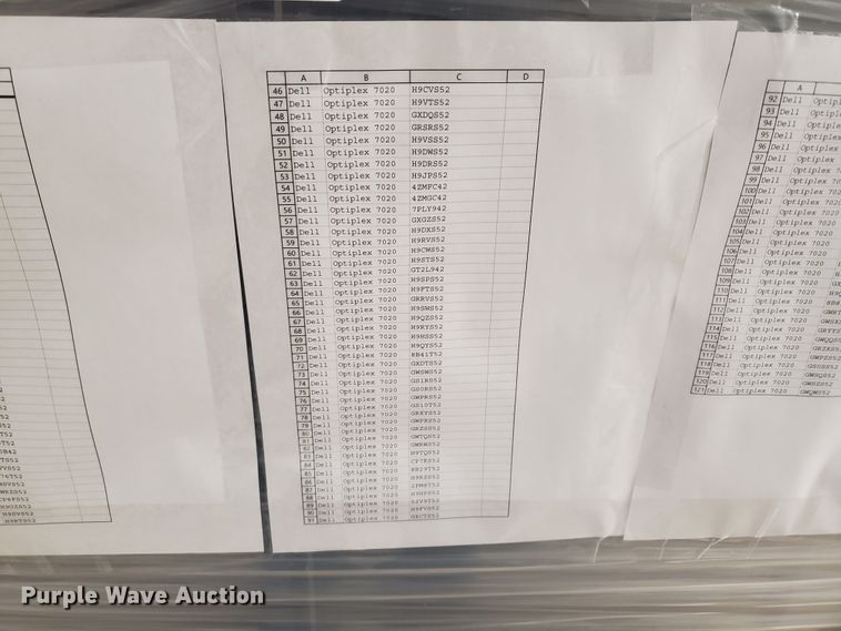 image for item JM9720 (120) Dell Optiplex 7020 computers