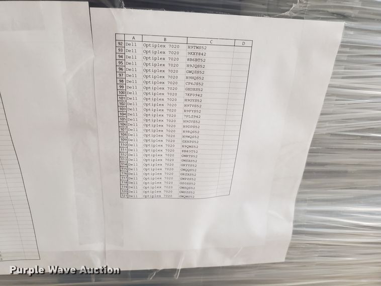 image for item JM9720 (120) Dell Optiplex 7020 computers