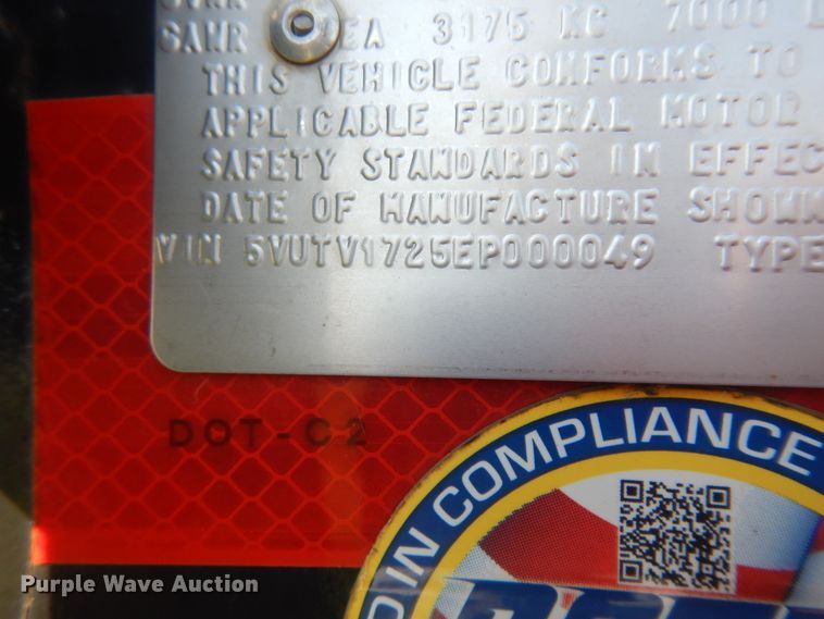 image for item KU9501 2014 Wylie & Sons Inc  tank trailer