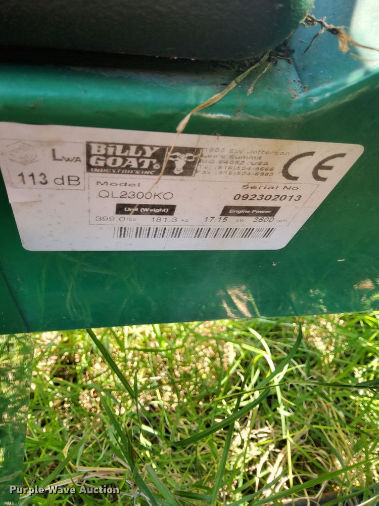 image for item KU9505 Billy Goat QL2300K0  debris vacuum