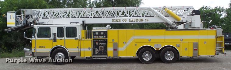 image for item DA7150 1994 Spartan Gladiator  aerial platform fire truck