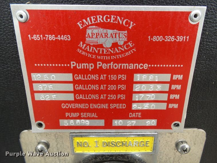 image for item DA7150 1994 Spartan Gladiator  aerial platform fire truck