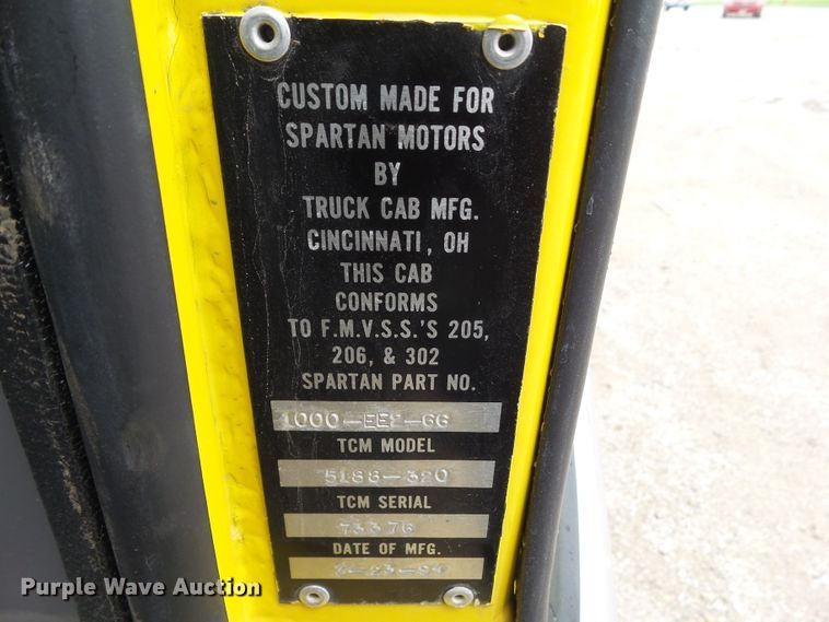 image for item DA7150 1994 Spartan Gladiator  aerial platform fire truck