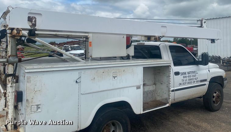 image for item DK8008 2001 Dodge Ram 3500  well pump hoist truck